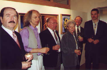 Die Gruppe Farbenspiel bei der Ausstellungserföffnung am 21.05.2000 in Schwarzenbach/Saale