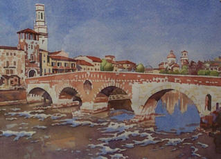 Steinbrücke in Verona